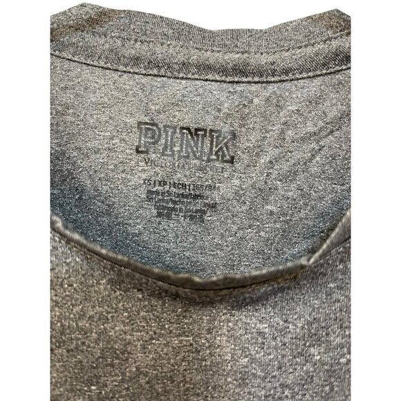 Victorias Secret Pink Womens Tank Top Size XS Gray Animal Print - Picture 2 of 6
